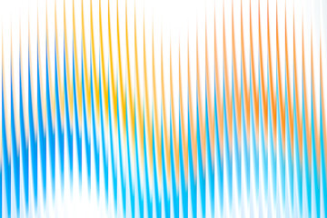 Illustration of abstract background with vertical lines and a gradient of colors from blue to orange isolated on white background