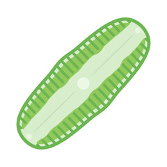 かわいいハネケイソウのイラスト素材_緑