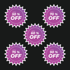 Up to 90% Off! Sale Discount Promotion Graphic Design