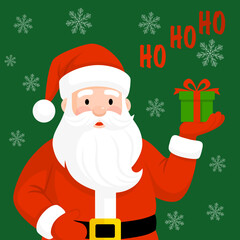 Traditional Christmas and New Year flat retro elements. Merry Christmas holiday vector illustration for greeting cards. Winter holiday vector icons. Holly decorative Christmas elements