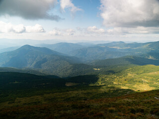 Fototapeta premium Carpathian mountains view