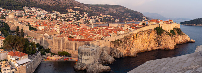 City of Old Town Dubrovnik in Croatia