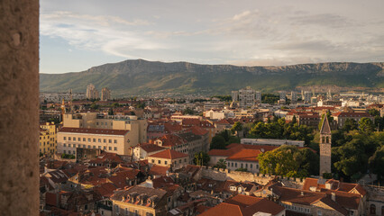 City of Split Croatia from the tower of diocletian