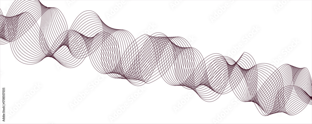 Poster abstract colorful wave line transparent background modern stream wave background and wave curve line