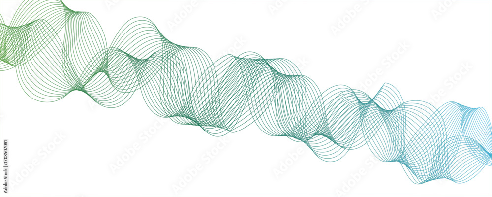 Poster abstract colorful wave line transparent background modern stream wave background and wave curve line