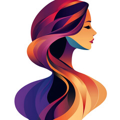 Beautiful illustration of a woman, ideal for use in Pink October campaigns