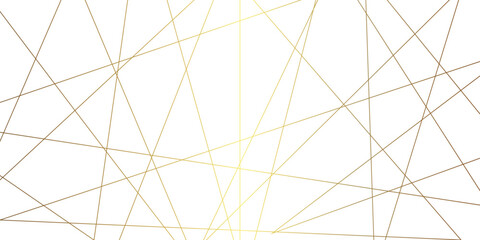 Obraz premium Golden gradient Abstract luxury geometric random chaotic lines with many line and triangles shape. Vector