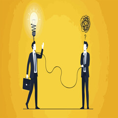 business man with idea