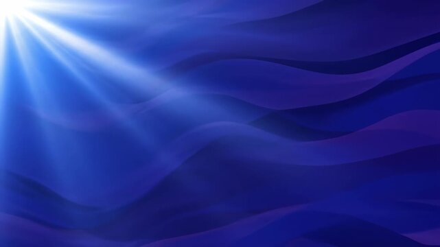 Abstract light rays piercing through a gently shifting blue and purple pattern in a seamlessly looping video modern, abstract light rays, flowing