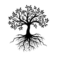tree silhouette vector