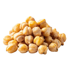 Pile of Raw Chickpeas on Black Background garbanzo beans legumes, Isolated On White, Png Transparent, Cut Out