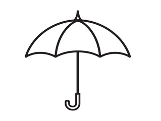 Security and insurance protection icon in stylish outlined vector art