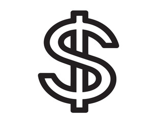 Fototapeta premium Attractive money icon illustration created in clean modern line drawing