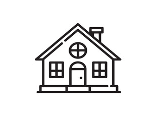 Elegant open house design with attractive minimalistic line drawing creativity
