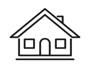 Unique open house illustration designed with refined modern line art