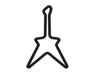 Rock star vector line art stock image for creativity