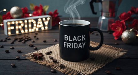 Black Friday coffee scene