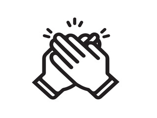 Clean Wash Hands Symbol in Minimal Line Drawing Artwork