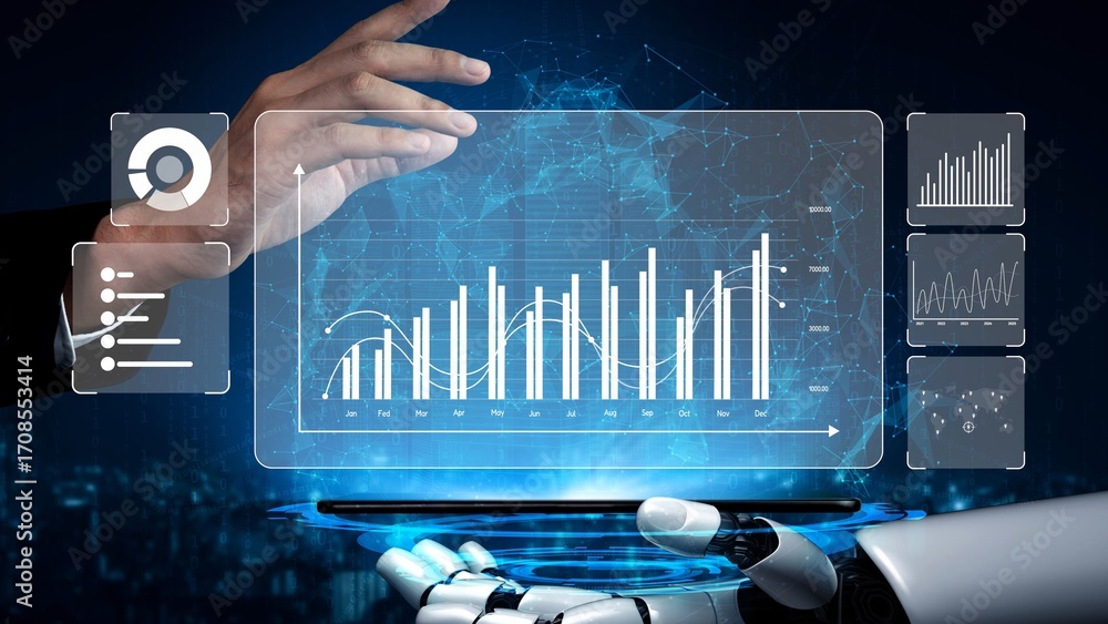 Aufkleber data analytics and big data strategy for real-time analytics, predictive data modeling, business int