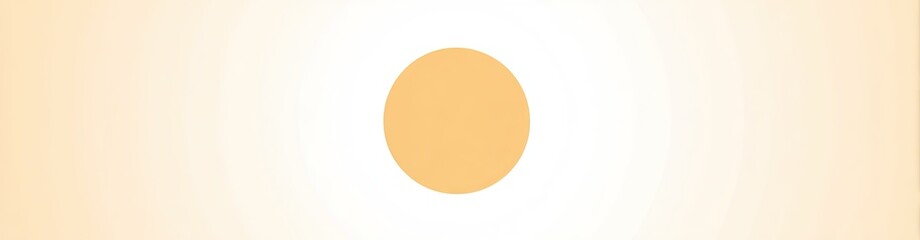 Soft, light orange oval shape against a pale beige gradient background