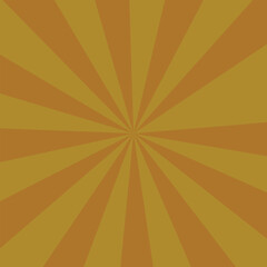 Golden Brown Sunburst Radiating Stripes Background