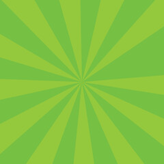 Lime Green Sunburst Radial Stripes Background vector