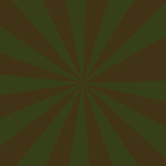 Olive Green And Brown Sunburst Radial Stripes Background