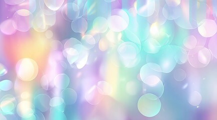 Abstract pastel background with soft bokeh circles