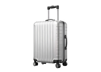 Modern 3D Travel Suitcase on Clean White & Transparent Background