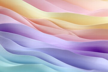 Obraz premium Pastel Waves: Soft, Flowing Color Gradients in an Abstract Design