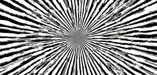 Organic Radial Lines  Imperfect B W Design with Natural Variations, Ideal for Textured and Handmade Look Backgrounds.