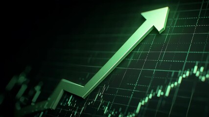 Analyzing stock market trends financial charts data visualization digital environment close-up view investment growth insights - Powered by Adobe