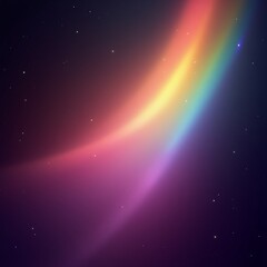 Rainbow gradient with luminous highlights, giving a glowing aura