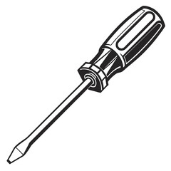Fototapeta premium screwdriver isolated on white