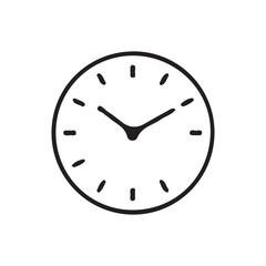 clock isolated on white background