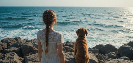 Braided Hair, Salty Air  Glimpses of Adventure Beyond the Horizon