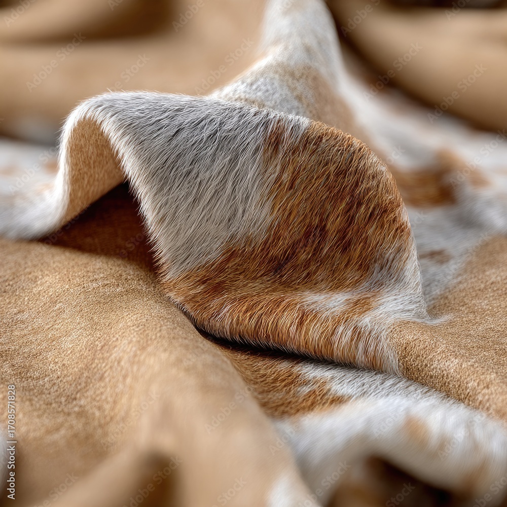 Poster beautiful layers of leather in warm shades create an artistic display of texture and color, inviting