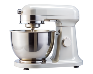 Stand mixer with bowl isolated on transparent background