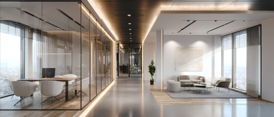 Detailliertes und stilvolles B&uuml;rointerieur mit Fokus auf Design und &Auml;sthetik