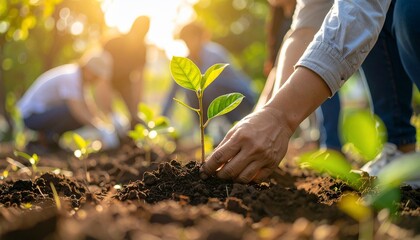 Planting Saplings: A Collective Effort for Environmental Conservation