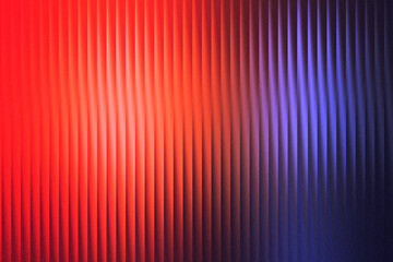 red and blue glass effect abstract background with glowing gradient stripes, modern reflective texture for artistic digital design