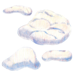 Stack of various snow caps, icicles, snowballs and snowdrift. Watercolor set of illustrations. For nature and seasons magazines, winter books and banners, greeting card and sticker packs clip art