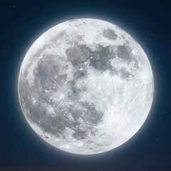 Obraz premium Full Moon. Ultra-Realistic Night Sky Photo.