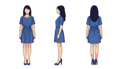 Woman Fashion Vector Illustration Art Vector Design AI EPS PNG