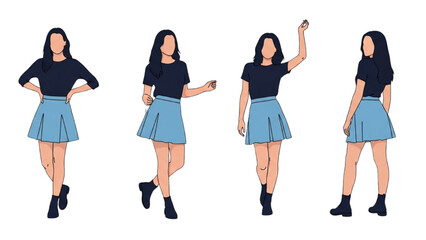 Woman Fashion Vector Illustration Art Vector Design AI EPS PNG