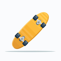 Vibrant Yellow Skateboard Isolated on White: A Fresh Perspective on Urban Mobility