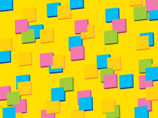 カラフルなブロックパターン