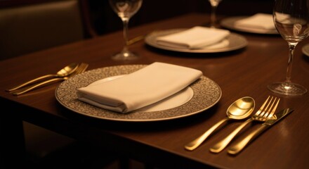 Obraz premium Formal dining table setting