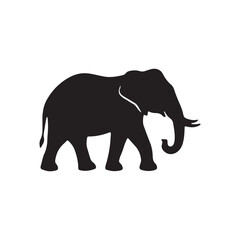 Elephant Silhouette Wildlife Icon