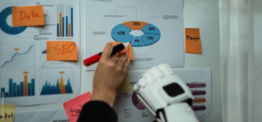 Poster ai-based market analysis supports consultants in identifying clear strategies, enabling effective co